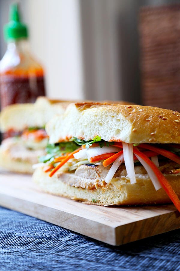 Chicken Banh Mi Sandwich Recipe Pickled Plum Food And Drinks