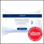 LUMENE SENSITIVE TOUCH GENTLE CLEANSING WIPES. doesn't leave a greasy residue and doesn't sting the eyes. BUY NOW