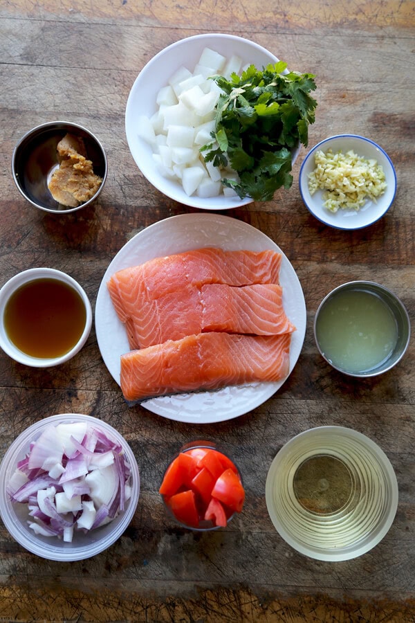 Salmon sinigang - Filipino sour soup - Pickled Plum Food And Drinks