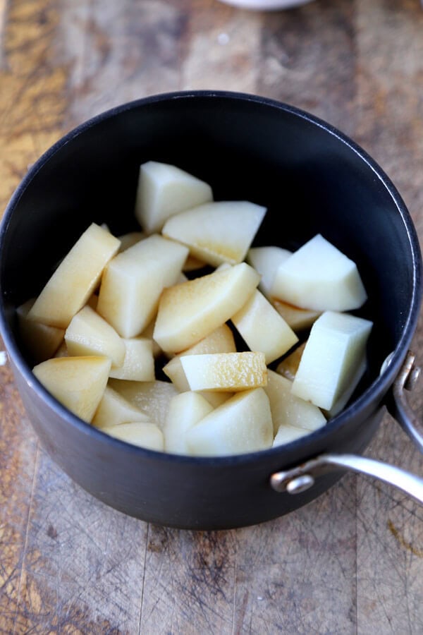 Easy Cheesy Soy Sauce Potatoes Pickled Plum Food And Drinks