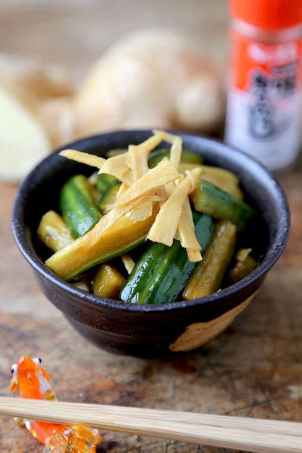 pickled cucumber slices japanese