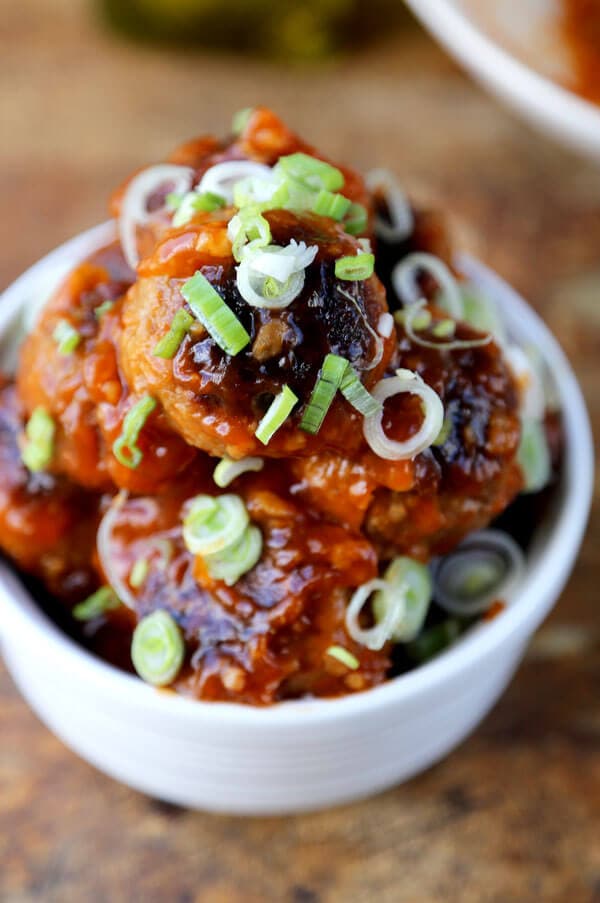 Vegetarian Meatballs with Sweet & Sour Sauce Pickled Plum Food And Drinks