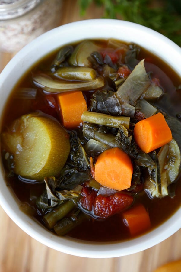 Detox Crock Pot Vegetable Soup Pickled Plum Food And Drinks