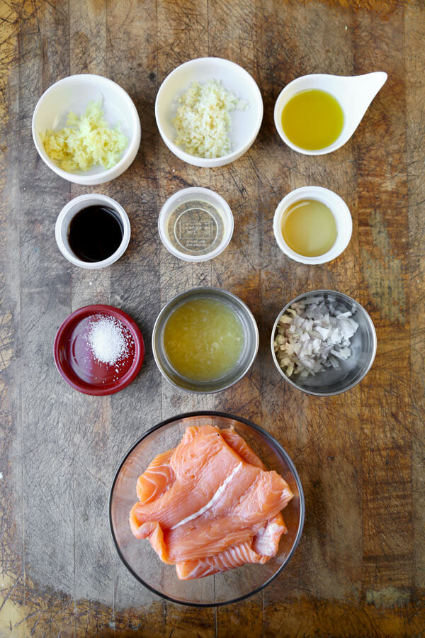 OrangeGinger Salmon Marinade Pickled Plum Food And Drinks