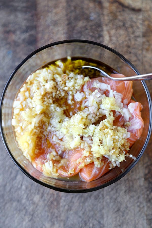 OrangeGinger Salmon Marinade Pickled Plum Food And Drinks