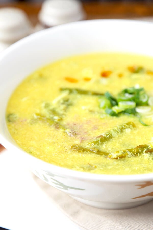 Asparagus and Lemon Egg Drop Soup Pickled Plum Food And Drinks