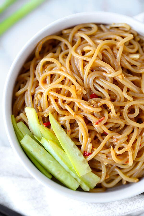 Chilled Sesame Noodles Recipe Pickled Plum Food And Drinks