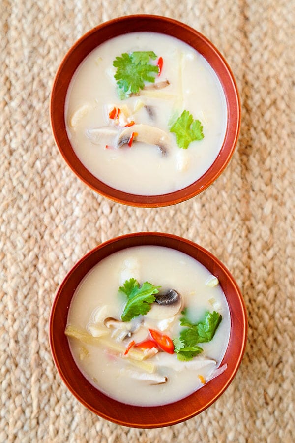 Thai Coconut Soup (Tom Ka) Pickled Plum Food And Drinks