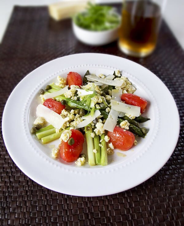 roasted asparagus, tomato and egg salad roasted asparagus, tomato and egg salad