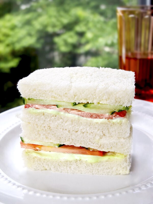 cucumber tomato tea sandwiches with wasabi mayo finger sandwiches with wasabi mayo