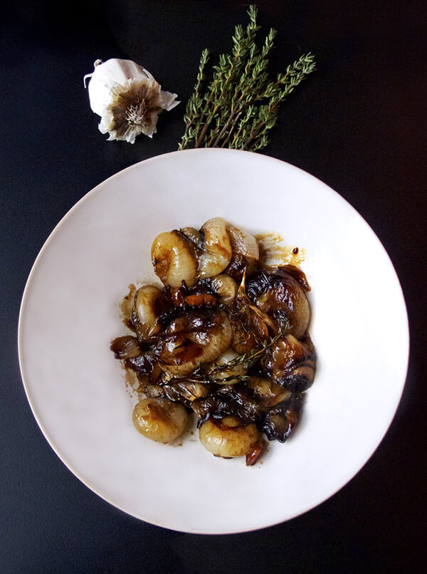 honey-glazed cipollini onions (Thomas Keller) Honey-glazed cipollini onions (Thomas Keller)