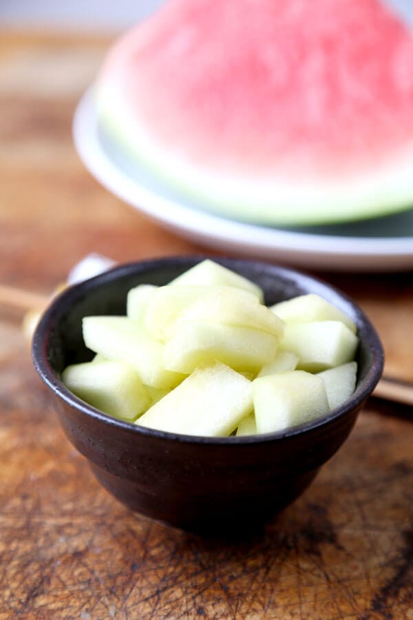 Japanese Style Pickled Watermelon Rinds Pickled Plum