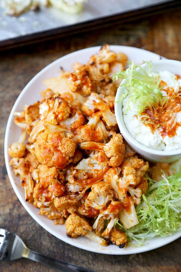 sriracha buffalo sauce recipe (with grilled cauliflower)