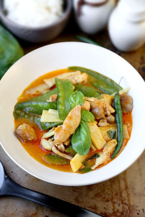 Easy thai red curry recipe pickled plum food and drinks
