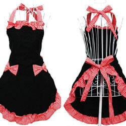 FOR THE ALWAYS FASHIONABLE Hyzrz Hot Cute Lovely Lady's Kitchen Fashion Flirty Apron - Cooking for the ones we love is a pretty big deal that too often goes unacknowledged. This holiday, show your honey how grateful you are of the food she puts on the table by giving her a flirty girly apron. SHOP