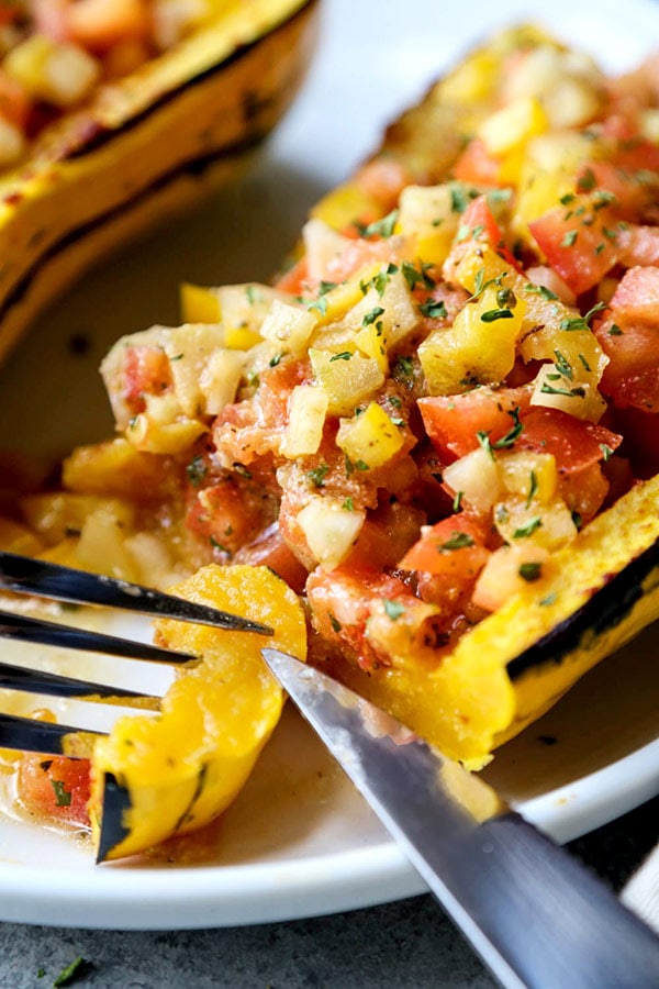 Roasted Delicata Squash With Miso Salsa - Pickled Plum Food And Drinks