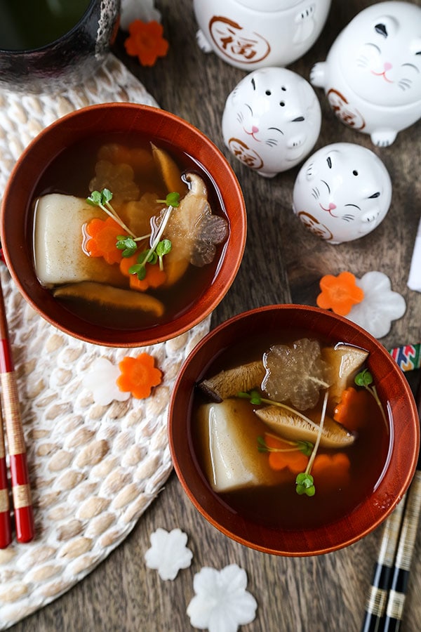 new year soup recipes ozoni japanese new year mochi soup お雑煮 new year soup recipes ozoni japanese new year mochi soup お雑煮