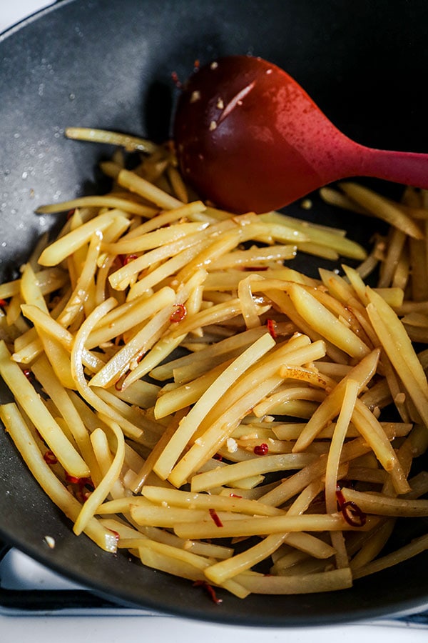 Chinese Shredded Potatoes with Vinegar and Chili - Pickled Chinese Shredded Potatoes with Vinegar and Chili - Pickled