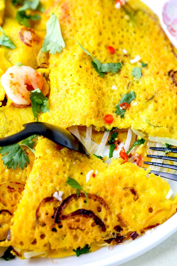 Banh Xeo (Bánh Xèo) - Savory Vietnamese Crêpe - Pickled ...